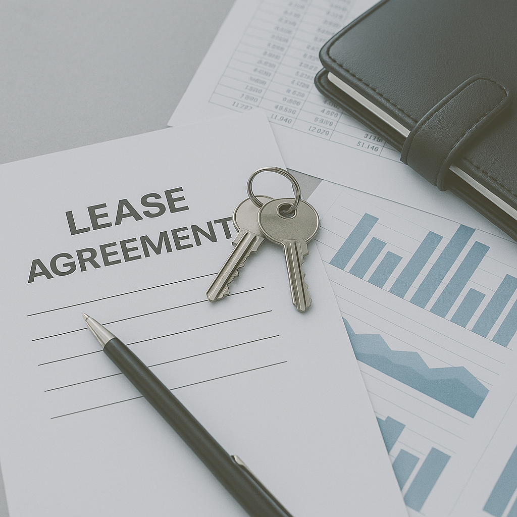 Image of a lease agreement